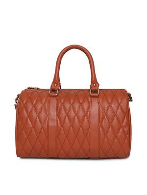tan leatherette (pu) regular handbag - 16502369 - Standard Image - 2