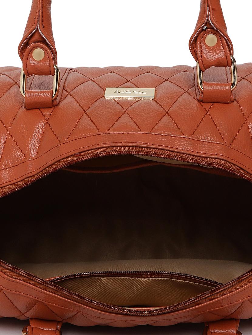 tan leatherette (pu) regular handbag - 16502369 - Zoom Image - 3