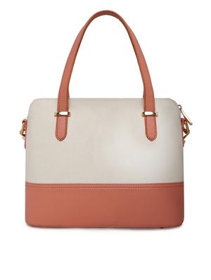 beige leatherette (pu) regular handbag - 16502372 - Standard Image - 2