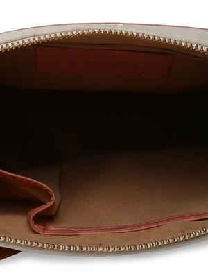 beige leatherette (pu) regular handbag - 16502372 - Standard Image - 3