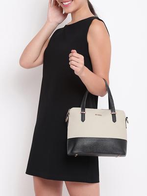 black leatherette (pu) regular handbag - 16502373 - Standard Image - 5