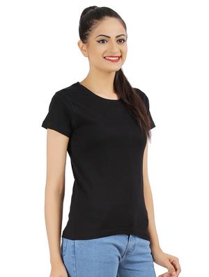 round neck solid tee - 16502938 - Standard Image - 2