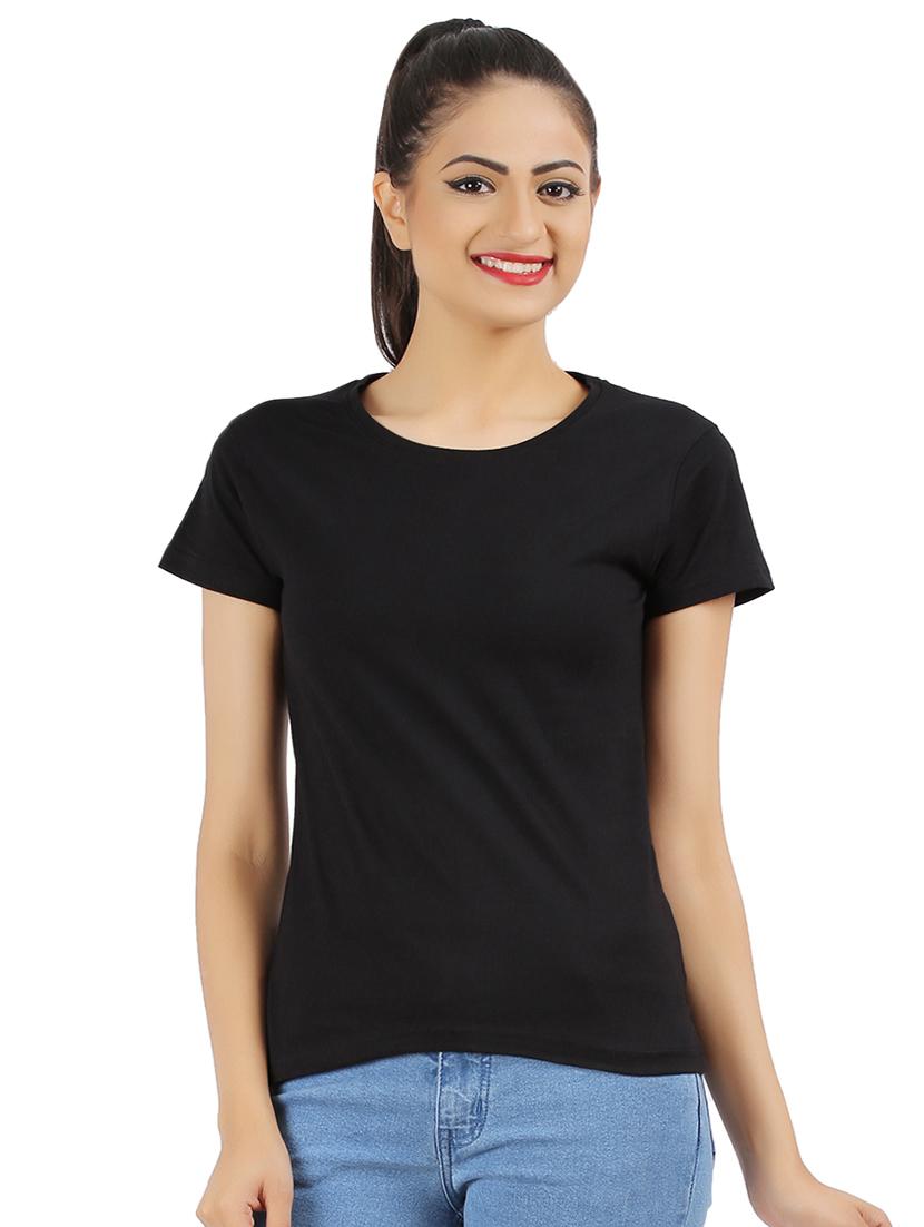round neck solid tee - 16502938 - Zoom Image - 1