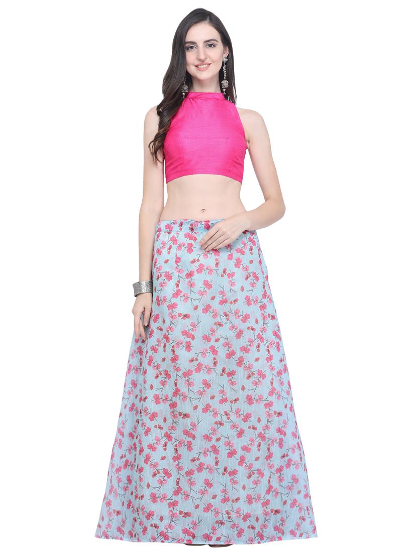 floral flared lehenga - 16503802 - Zoom Image - 1