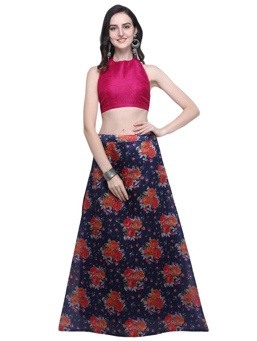 floral flared lehenga - 16503824 - Zoom Image - 1