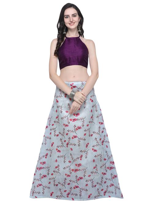 floral flared lehenga - 16503825 - Very Small Image - 1