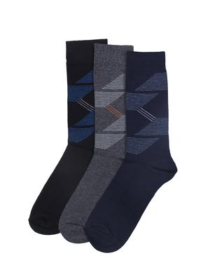 multi colored cotton above ankle length sock and handkerchief - 16503976 - Standard Image - 4