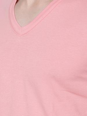 pink solid t-shirt - 16503979 - Standard Image - 5