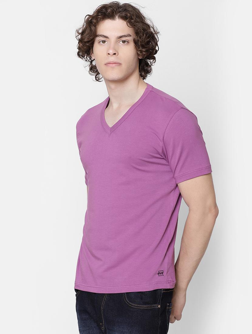 purple solid t-shirt - 16503982 - Zoom Image - 2