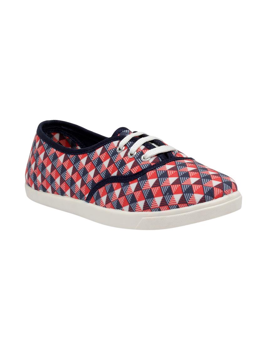 red slip on casual shoes - 16504731 - Zoom Image - 1