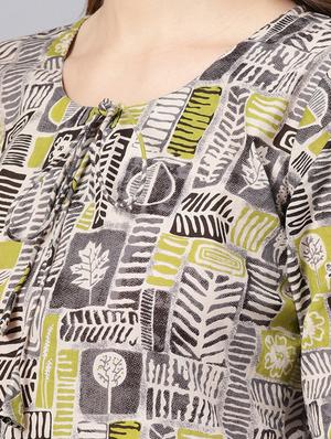 printed straight kurta - 16504815 - Standard Image - 4