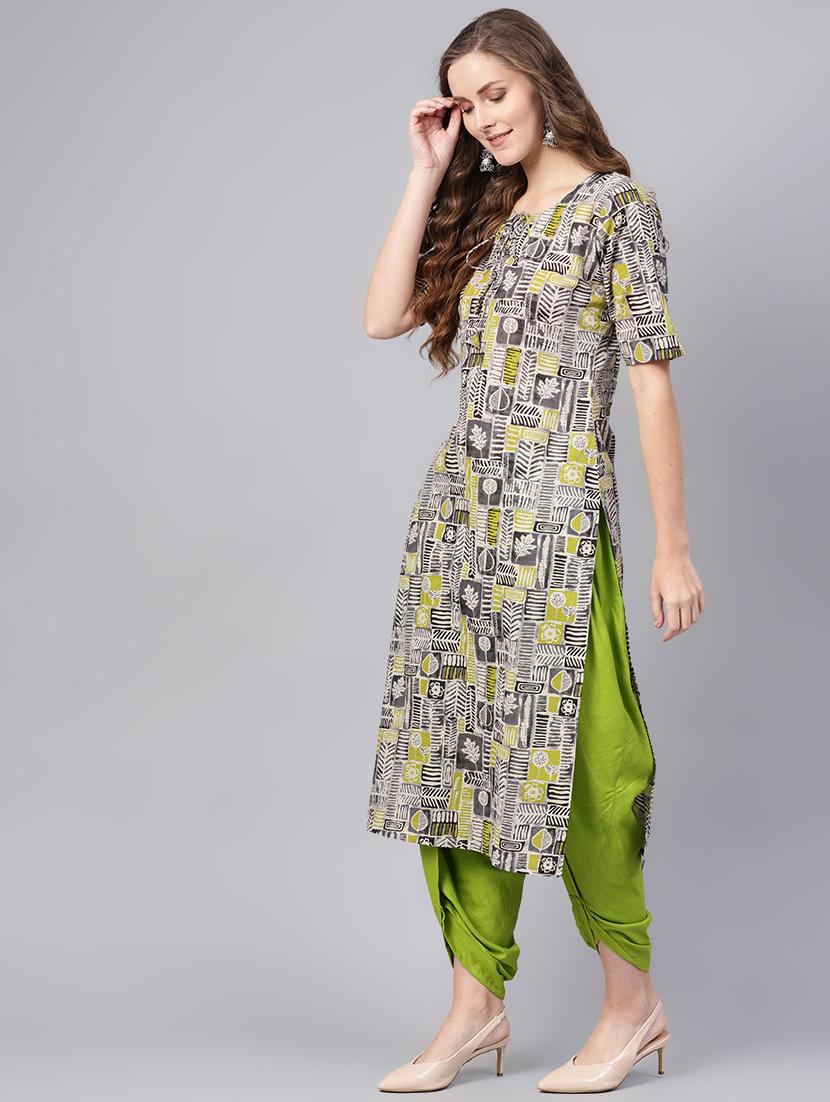 printed straight kurta - 16504815 - Zoom Image - 2