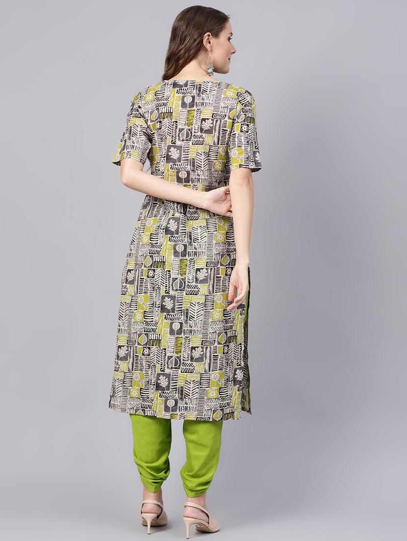 printed straight kurta - 16504815 - Zoom Image - 3