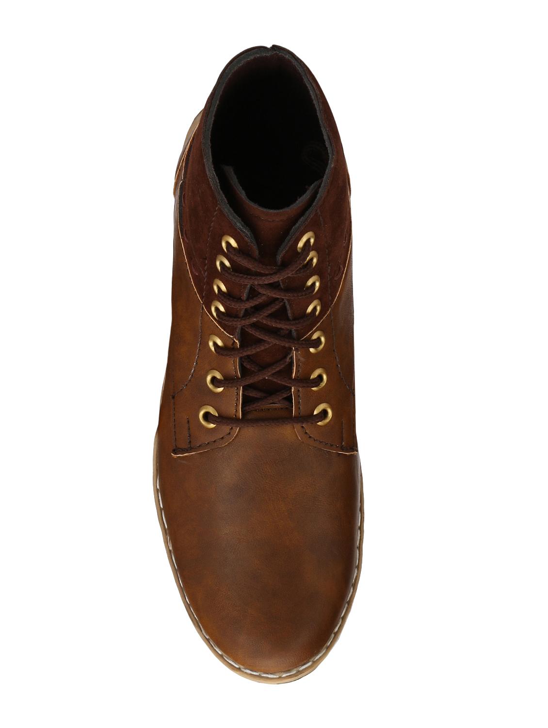 big fox brown leatherette high ankle boots - 16505496 - Zoom Image - 4