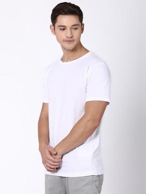 white solid t-shirt - 16505563 - Standard Image - 2