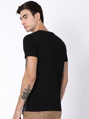black geometric print t-shirt - 16505605 - Standard Image - 3
