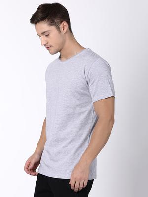grey solid t-shirt - 16505637 - Standard Image - 2