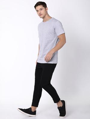 grey solid t-shirt - 16505637 - Standard Image - 4