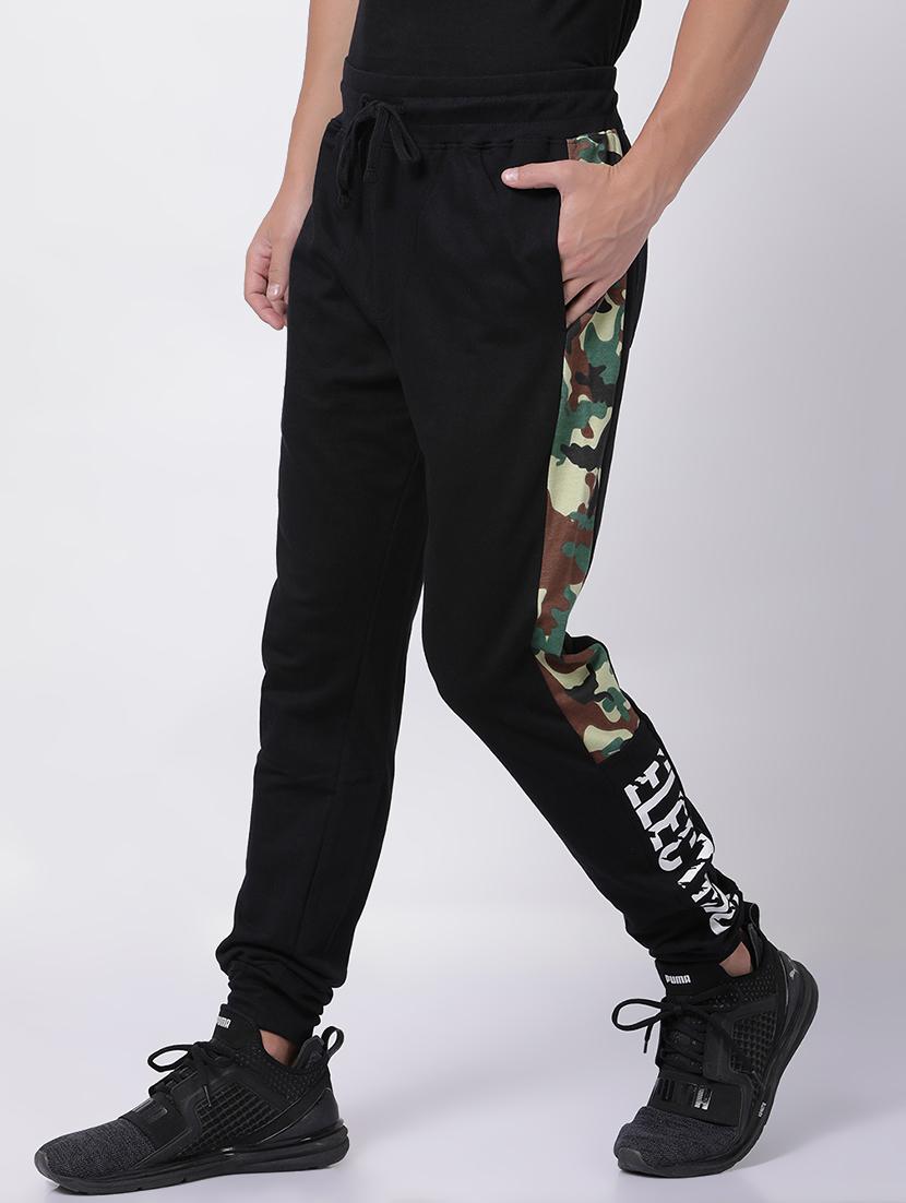 black camouflage side striped full length track pant - 16505655 - Zoom Image - 2