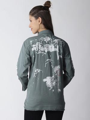 quirky printed pocket patch summer jacket - 16505777 - Standard Image - 3