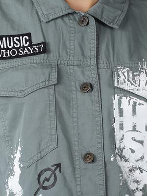 quirky printed pocket patch summer jacket - 16505777 - Standard Image - 5