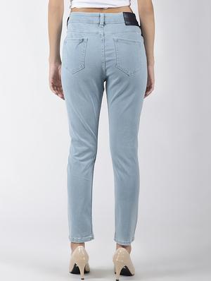 high rise distressed jeans - 16505809 - Standard Image - 3