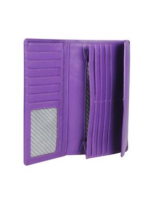 purple leather wallet - 16506063 - Standard Image - 3