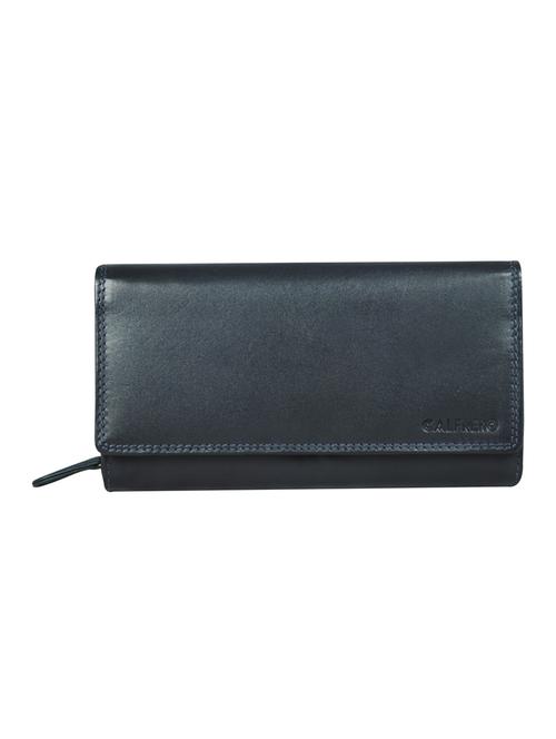 blue leather wallet - 16506078 -  Standard Image - 0