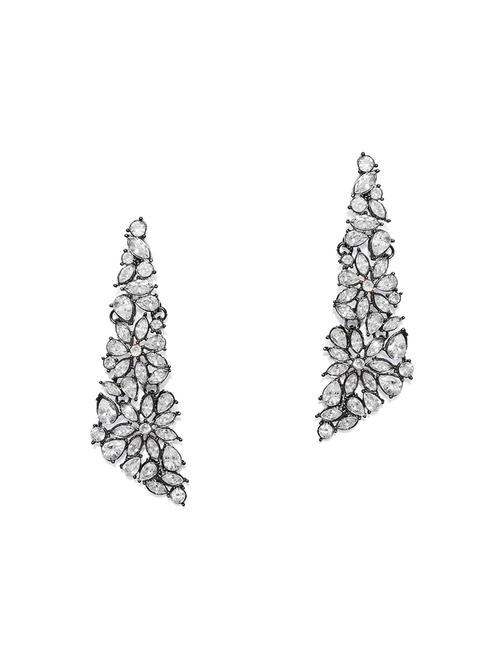black brass drop earring - 16506545 - Very Small Image - 1