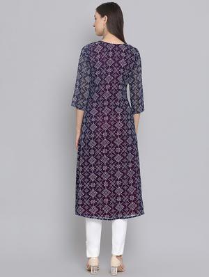 printed layered kurta - 16506822 - Standard Image - 3
