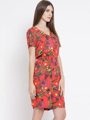v neck floral jumpsuit - 16506883 - Standard Image - 2