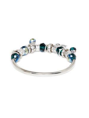 blue metal bangle bracelet - 16506915 - Standard Image - 2