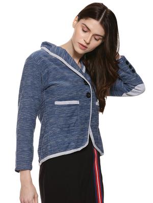 contrast tapping pocket patch blazer - 16507454 - Standard Image - 2