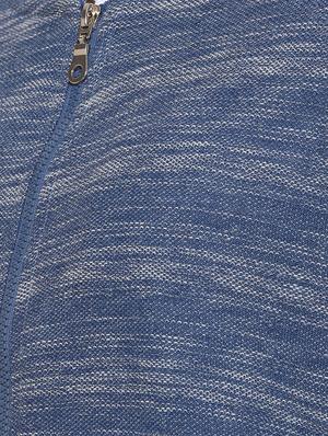 round neck zipper detail cardigan - 16507455 - Standard Image - 5