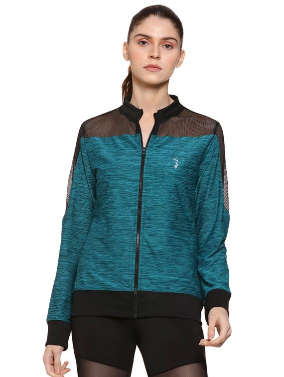 contrast mesh detail jacket - 16507500 - Zoom Image - 1