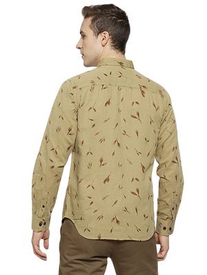 brown printed casual shirt - 16508637 - Standard Image - 3