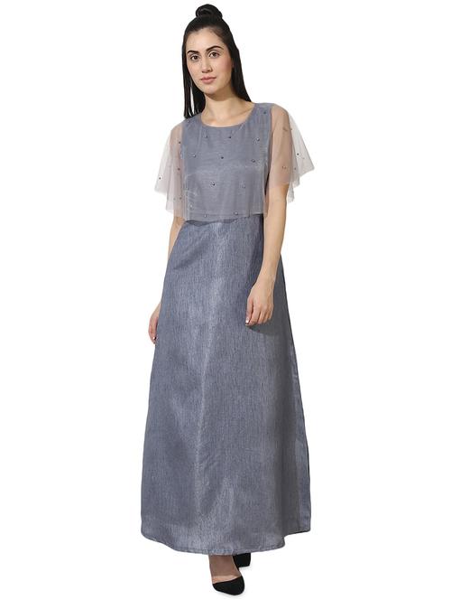 pearl embellished maxi dress - 16508840 - Standard Image - 1