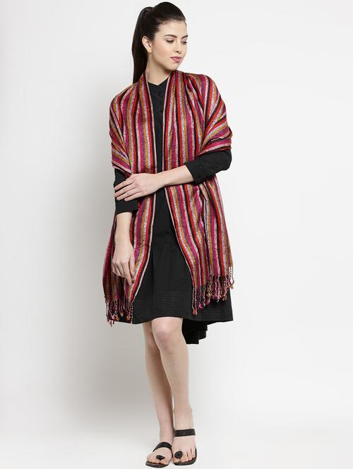 red rayon stole - 16508859 - Standard Image - 1