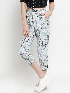 tie up waist abstract capri - 16508880 - Standard Image - 2