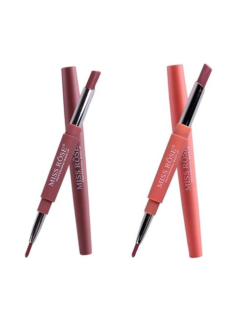 miss rose combo of 2 lip liner plus lipsticks shade 1 & 7 - 16509002 - Standard Image - 1