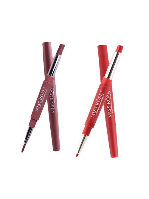 miss rose combo of 2 lip liner plus lipsticks shade 1 & 35 - 16509005 - Standard Image - 1