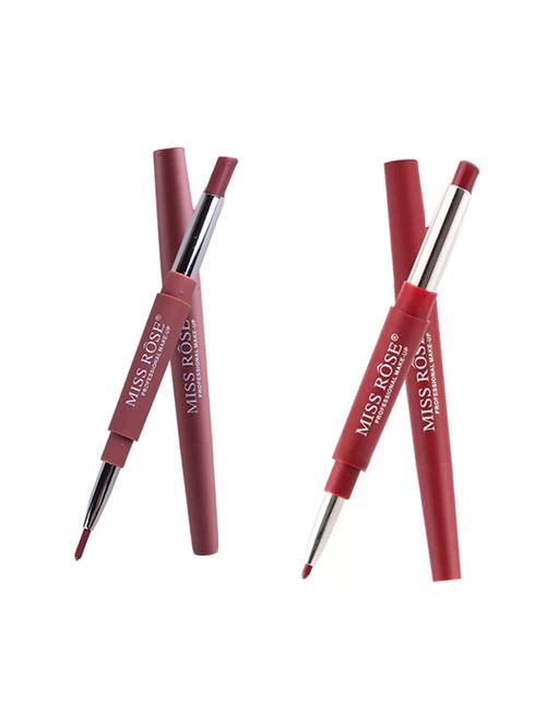 miss rose combo of 2 lip liner plus lipsticks shade 1 & 36 - 16509006 - Standard Image - 1