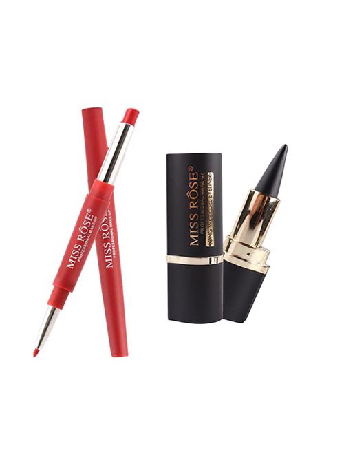 miss rose lip liner plus lipsticks #35 & stick kajal - 16509019 - Standard Image - 1