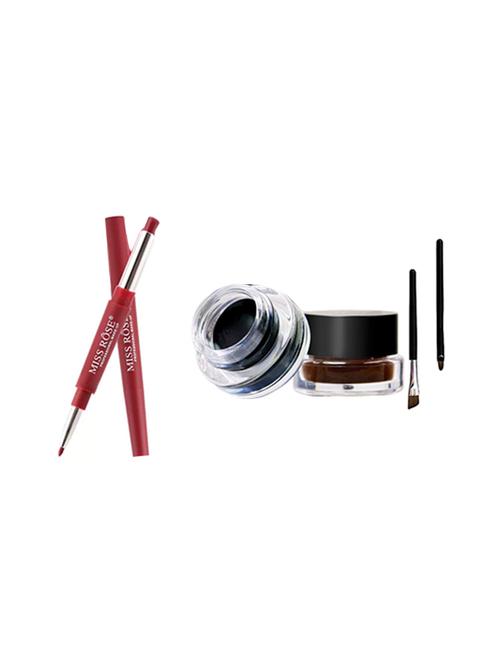 miss rose lip liner plus lipsticks #36 & 2in1 gel eye liner - 16509034 - Standard Image - 1