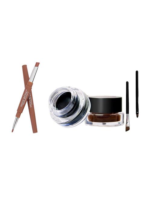 miss rose lip liner plus lipsticks #43 & 2in1 gel eye liner - 16509036 - Standard Image - 1