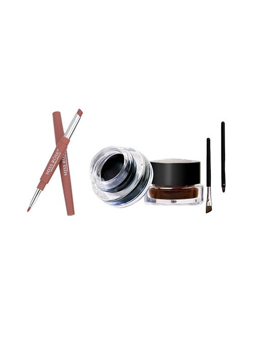 miss rose lip liner plus lipsticks #47 & 2in1 gel eye liner - 16509038 - Standard Image - 1