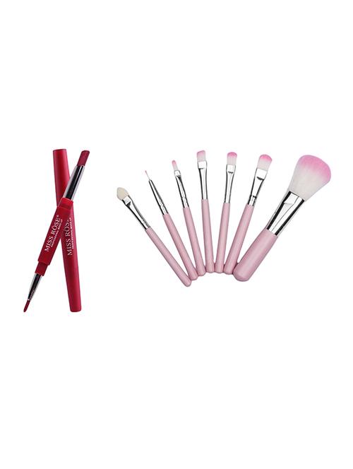 miss rose lip liner plus lipsticks #04 & hello kitty brush set - 16509041 - Standard Image - 1