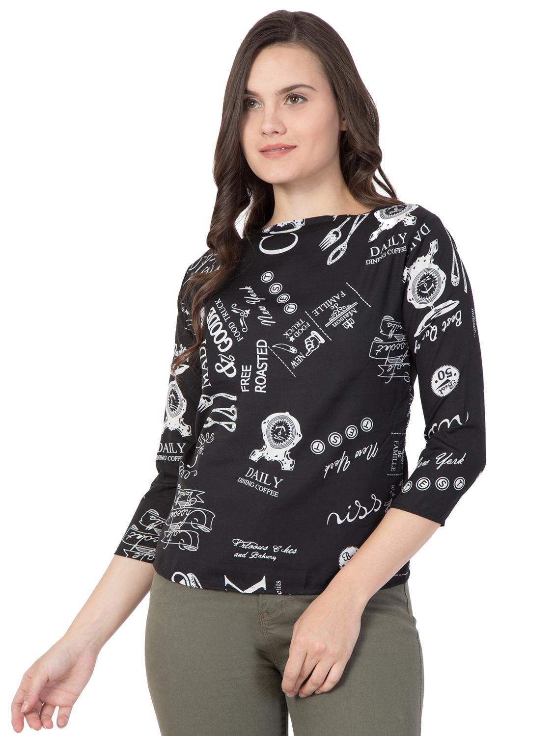 round neck quirky top - 16509088 - Zoom Image - 1
