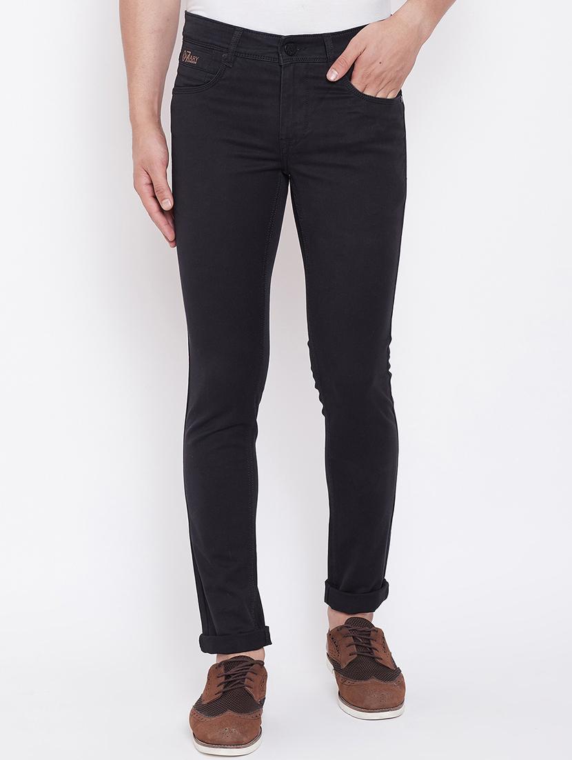 black solid plain jeans - 16509346 - Zoom Image - 1