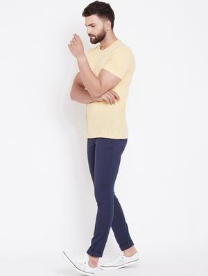 navy blue solid plain jeans - 16509348 - Standard Image - 4